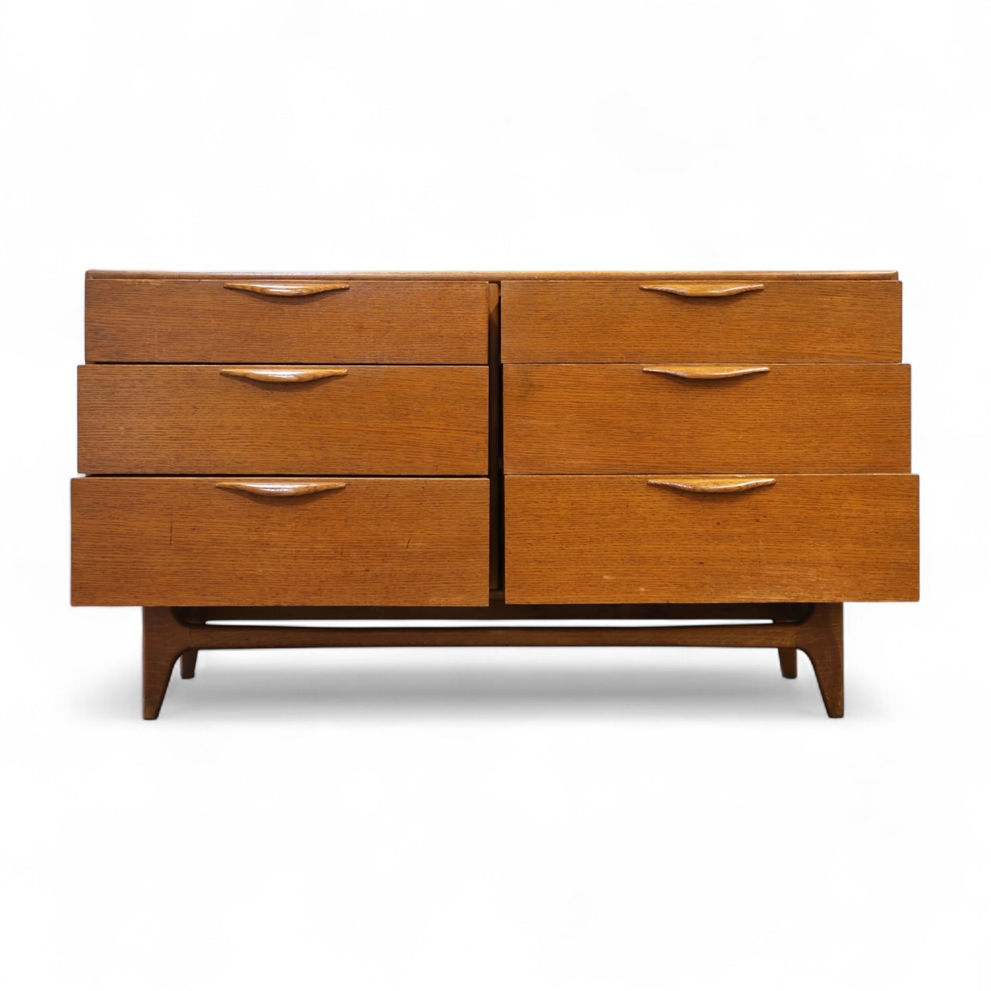 Lane Perception Vintage Mid Century Modern 6 Drawer Lowboy Dresser c. 1960s