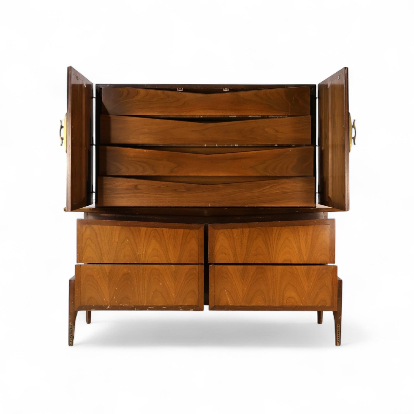 Helen Hobey Baker Vintage Mid Century Modern Highboy Dresser c. 1960s