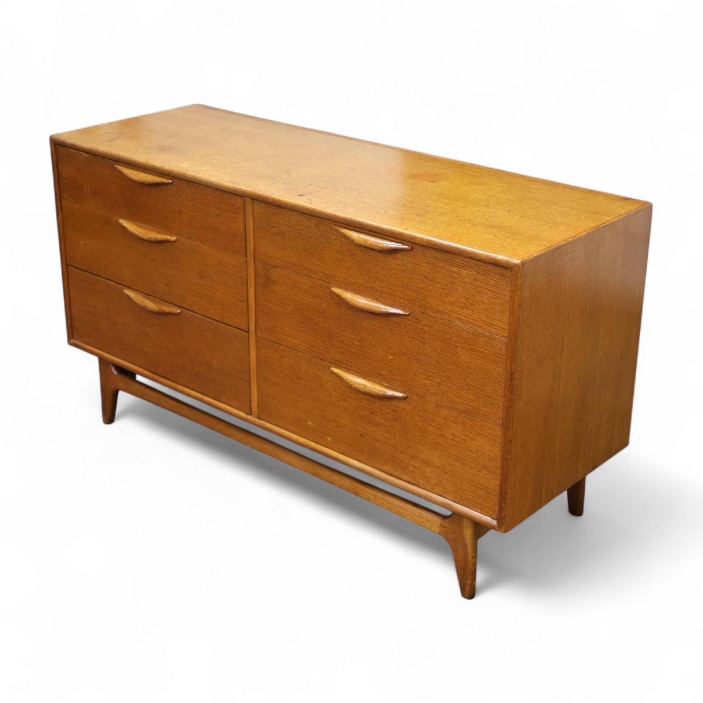 Lane Perception Vintage Mid Century Modern 6 Drawer Lowboy Dresser c. 1960s