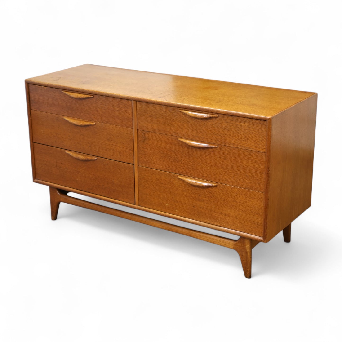 Lane Perception Vintage Mid Century Modern 6 Drawer Lowboy Dresser c. 1960s