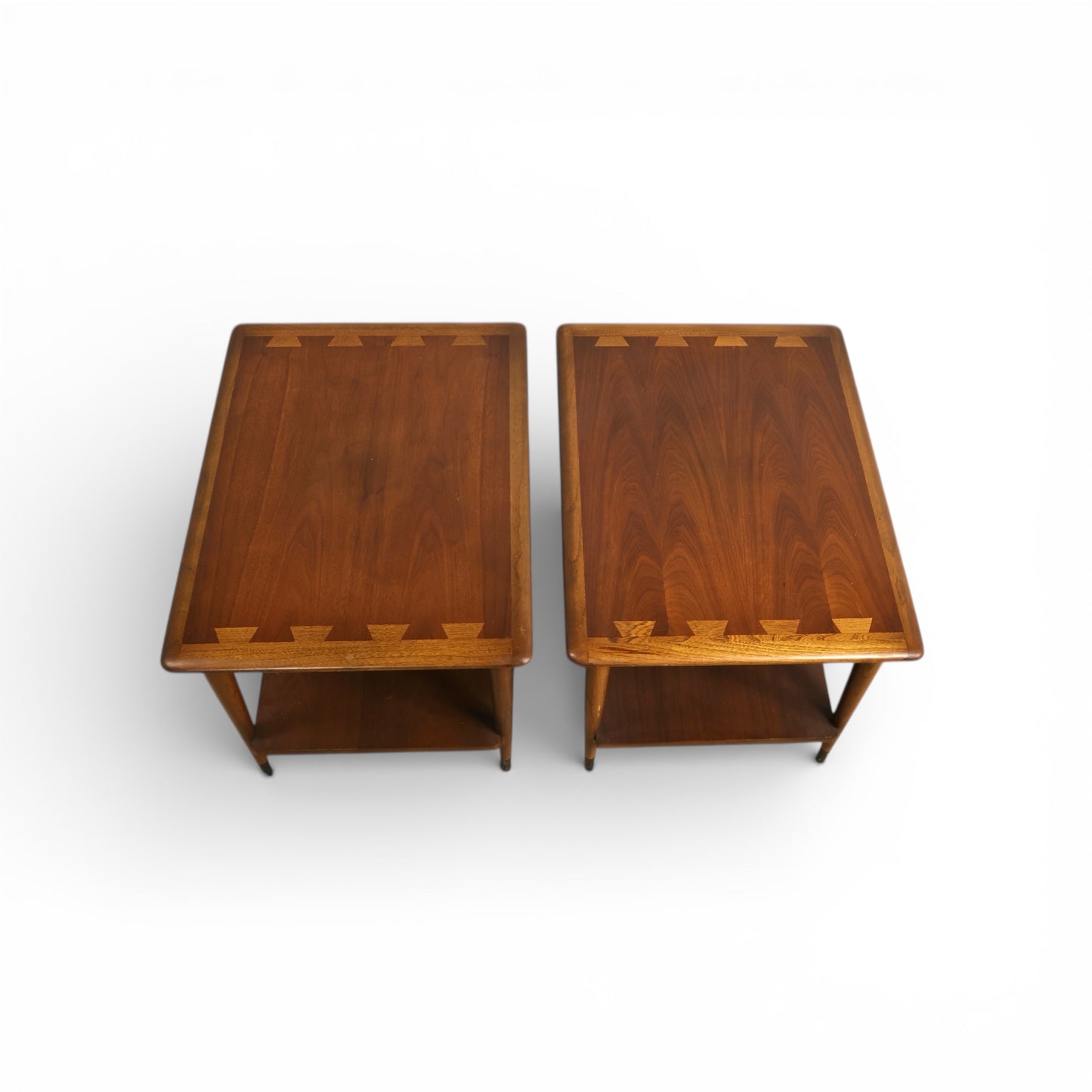 Andre Bus for Lane Acclaim Vintage Pair of Mid Century Modern End Tables c. 1960s