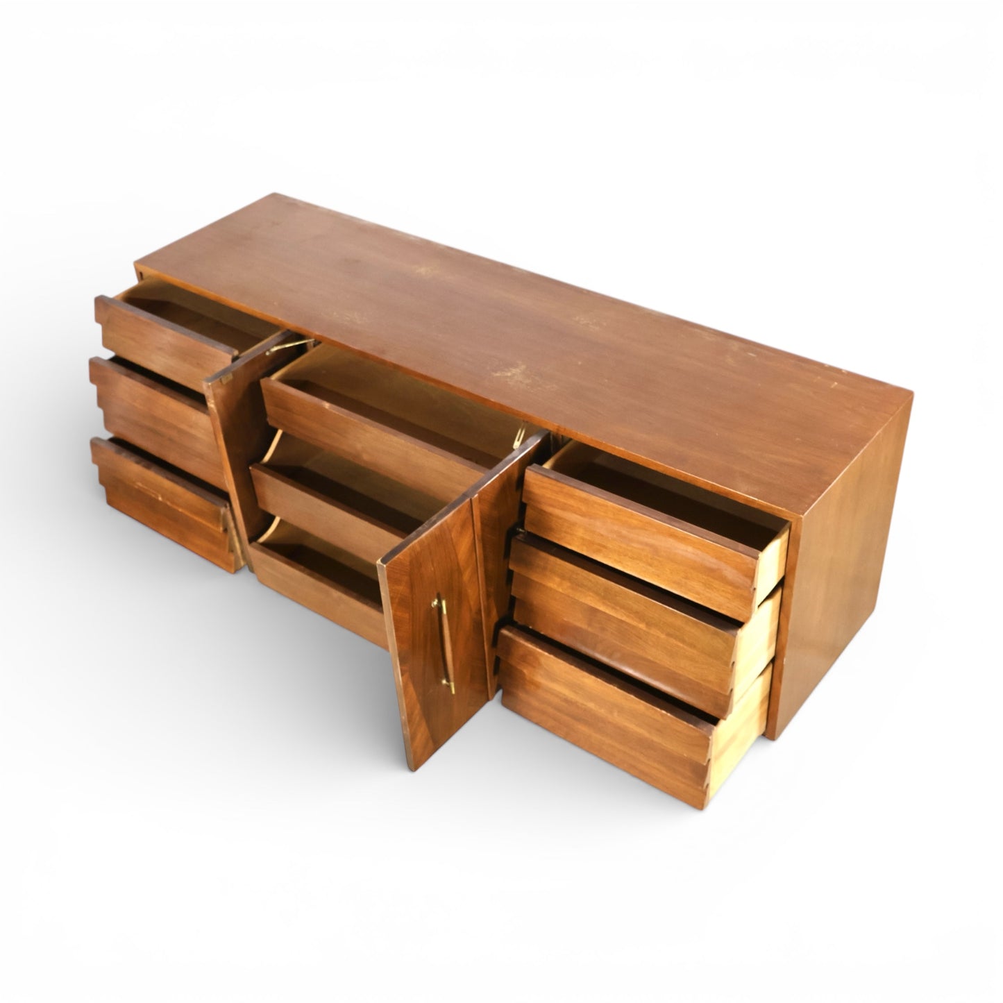 American of Martinsville Dania Collection Vintage Mid Century Modern Lowboy Dresser c. 1960s