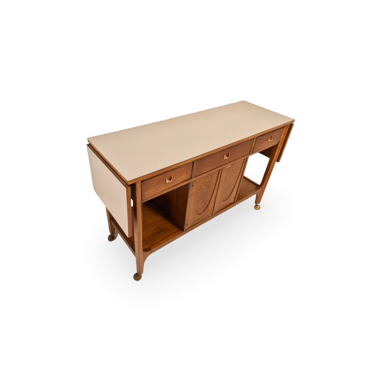 Broyhill Brasilia Vintage Mid Century Modern Bar Cart c. 1960s
