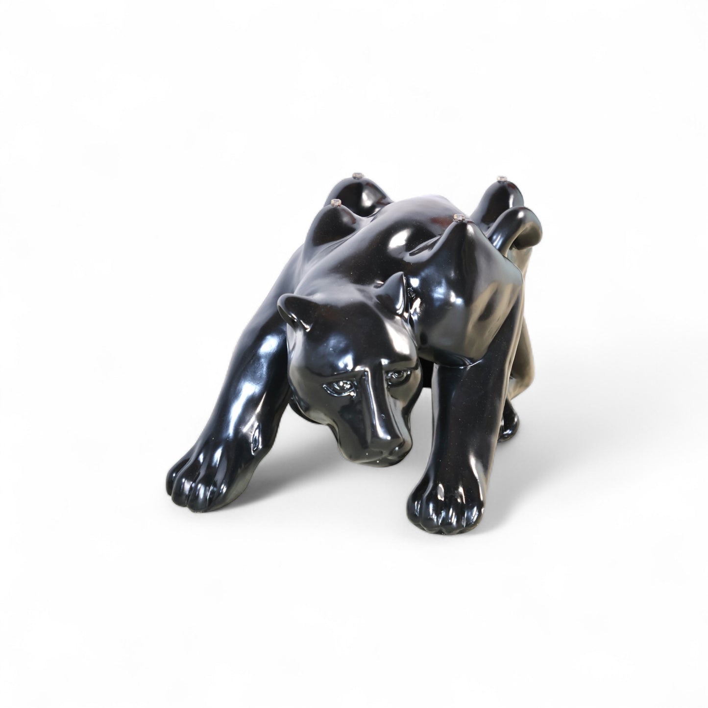 Ceramic Glazed Vintage Mid Century Modern Panther Coffee Table c. 1970s