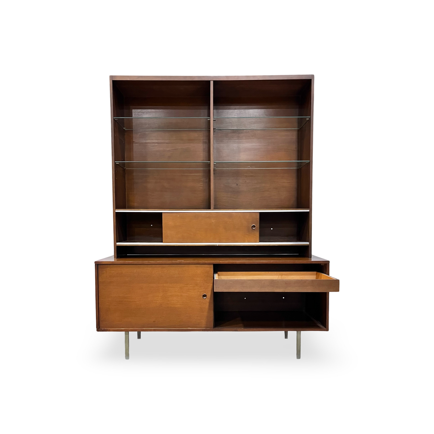 Paul Mccobb Vintage Mid Century Modern Perimeter Group Hutch and Planner Group Buffet c. 1950s