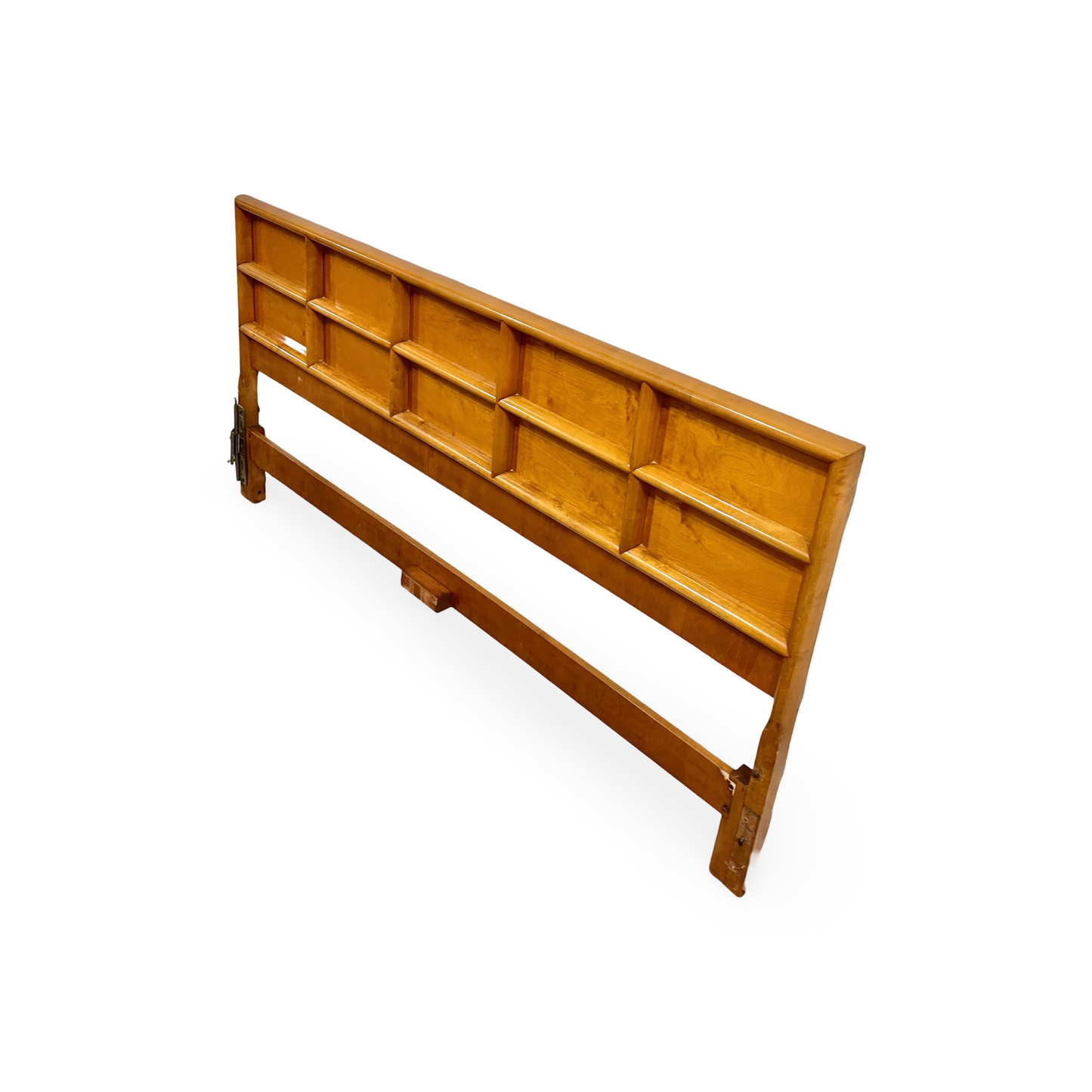 Edmond Spence Vintage Mid Century Modern Swedish Birch King Size Headboard c. 1960s