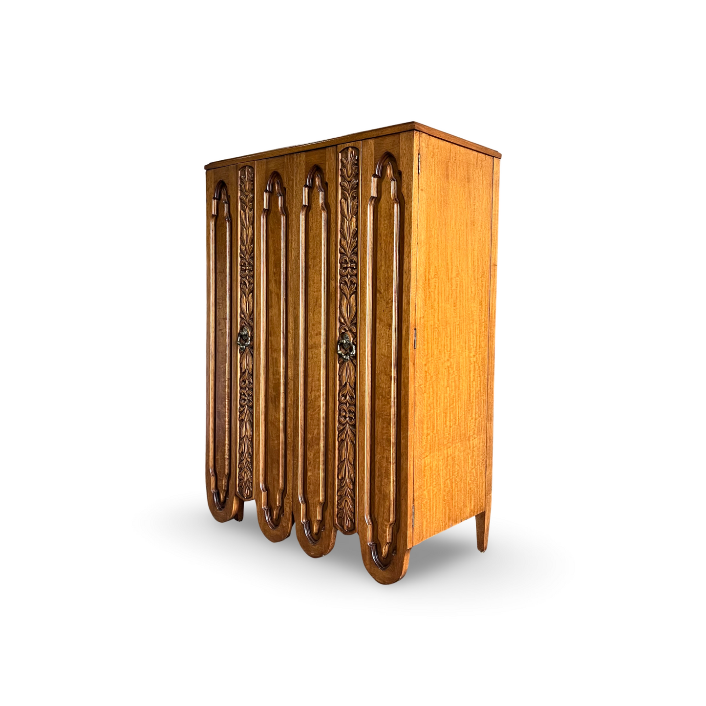 Freed Waran Inc Granada Collection Mid Century Spanish Revival 6 Drawer Highboy Dresser c. 1960s