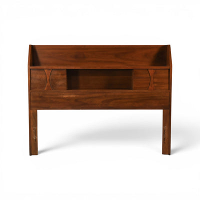 Kent Coffey Perspecta Vintage Mid Century Modern Book Case Full Size Headboard c. 1960s