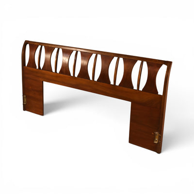 Kent Coffey Perspecta Vintage Mid Century Modern King Size Headboard c. 1960s