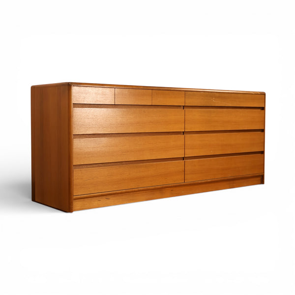 Nordisk Andels-Eksport Vintage Danish Mid Century Modern Lowboy Tea... — teak construction, front view