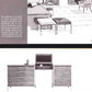 Paul Mccobb for Calvin Linear 3 Piece Mid Century Modern Vanity Dresser Set c. 1960s