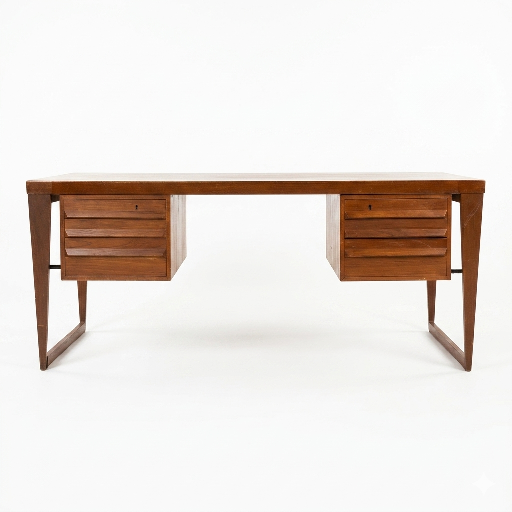 Kai Kristiansen Teak Desk Mid Century Modern Danish c. 1960s โ view 16