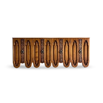 Freed Waran Granada Collection Mid Century Spanish Revival 9 Drawer... — front view