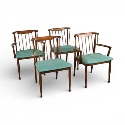 United Furniture Vintage Mid Century Modern Set of 4 Doning Chairs ... โ front view