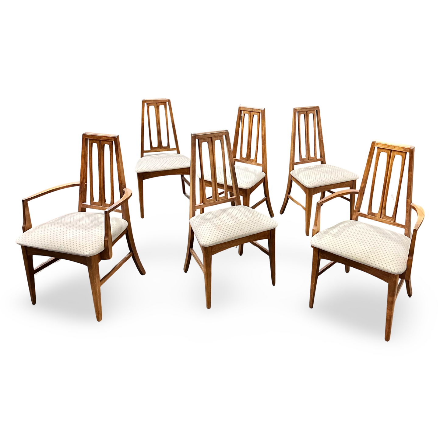 Young Manufacturing Set of 6, 8 or 10 Vintage Mid Century Modern Dining Chairs c. 1960s