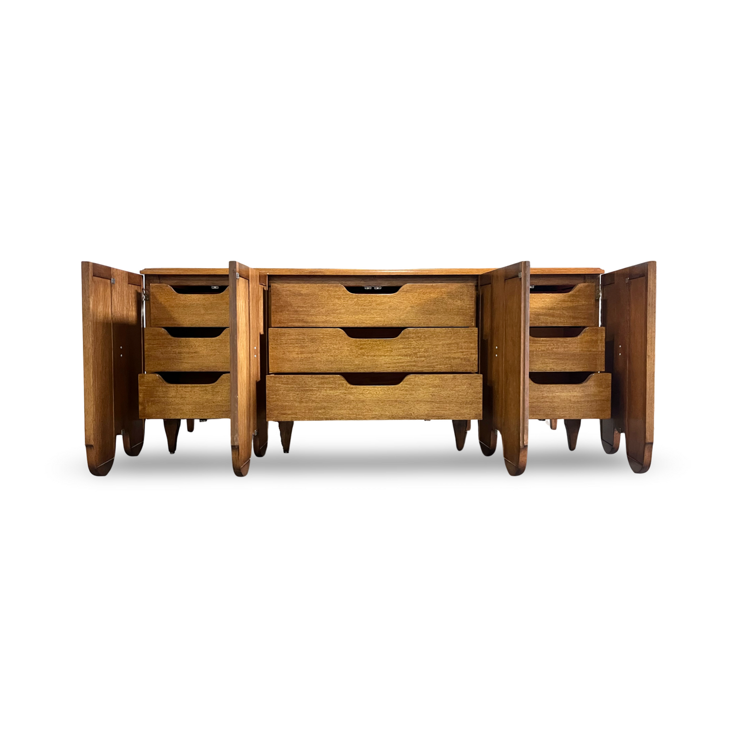 Freed Waran Granada Collection Mid Century Spanish Revival 9 Drawer Dresser c. 1960s