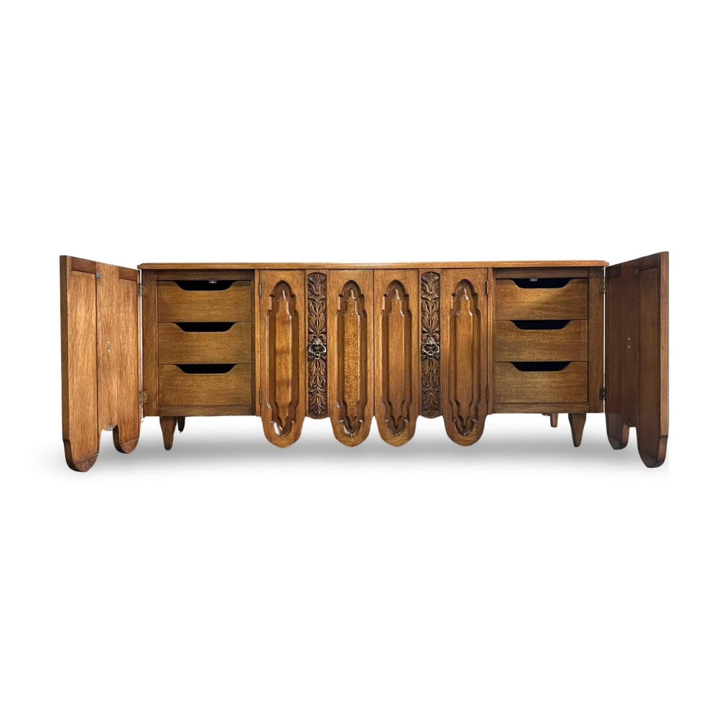 Freed Waran Granada Collection Mid Century Spanish Revival 9 Drawer Dresser c. 1960s
