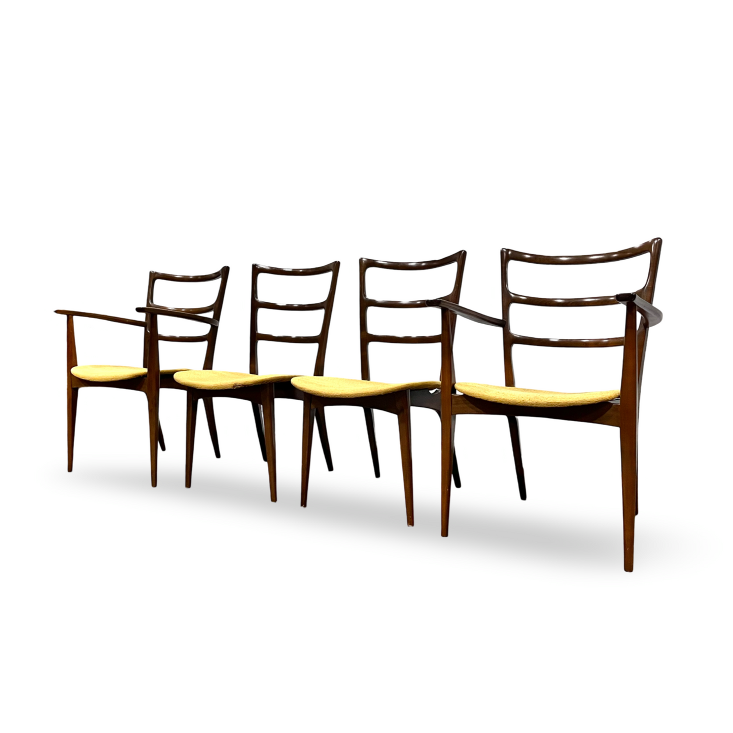 Set of four dining chairs, Marian Grabinski design, vintage 1960s