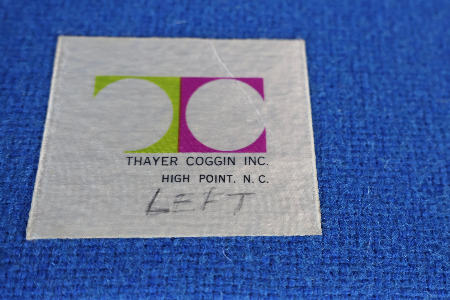 Milo Baughman for Thayer Coggin Vintage Mid Century Modern T Back Lounge Chairs c. 1960s
