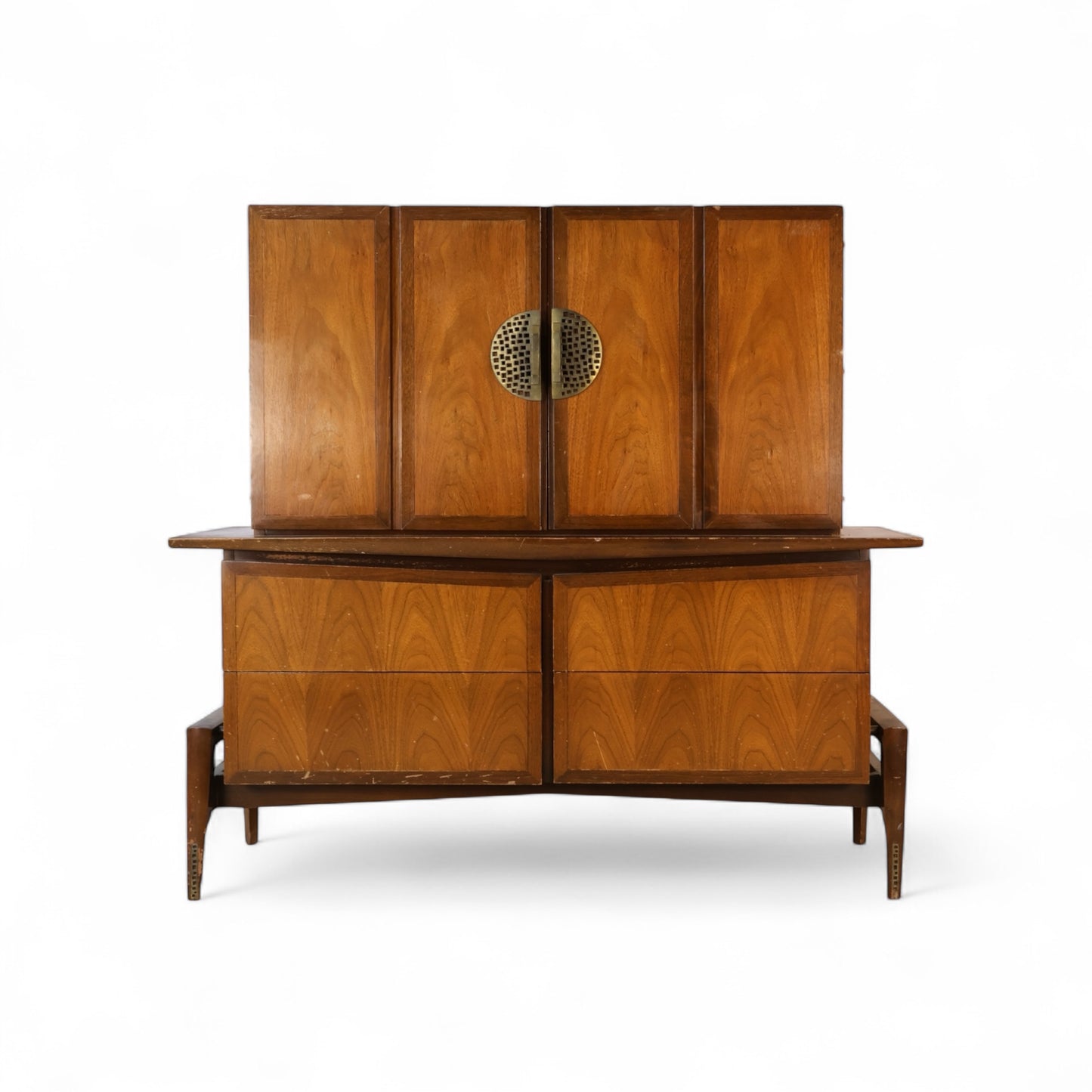 Helen Hobey Baker Vintage Mid Century Modern Highboy Dresser c. 1960s