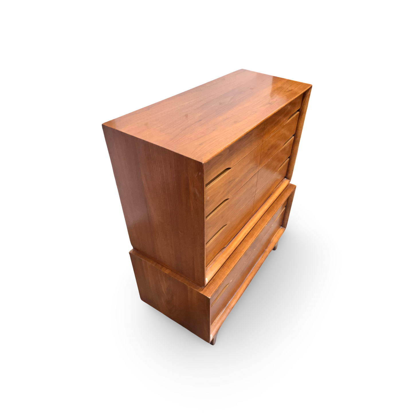 Kent Coffey Forum Vintage Mid Century Modern Highboy Dresser c. 1960s