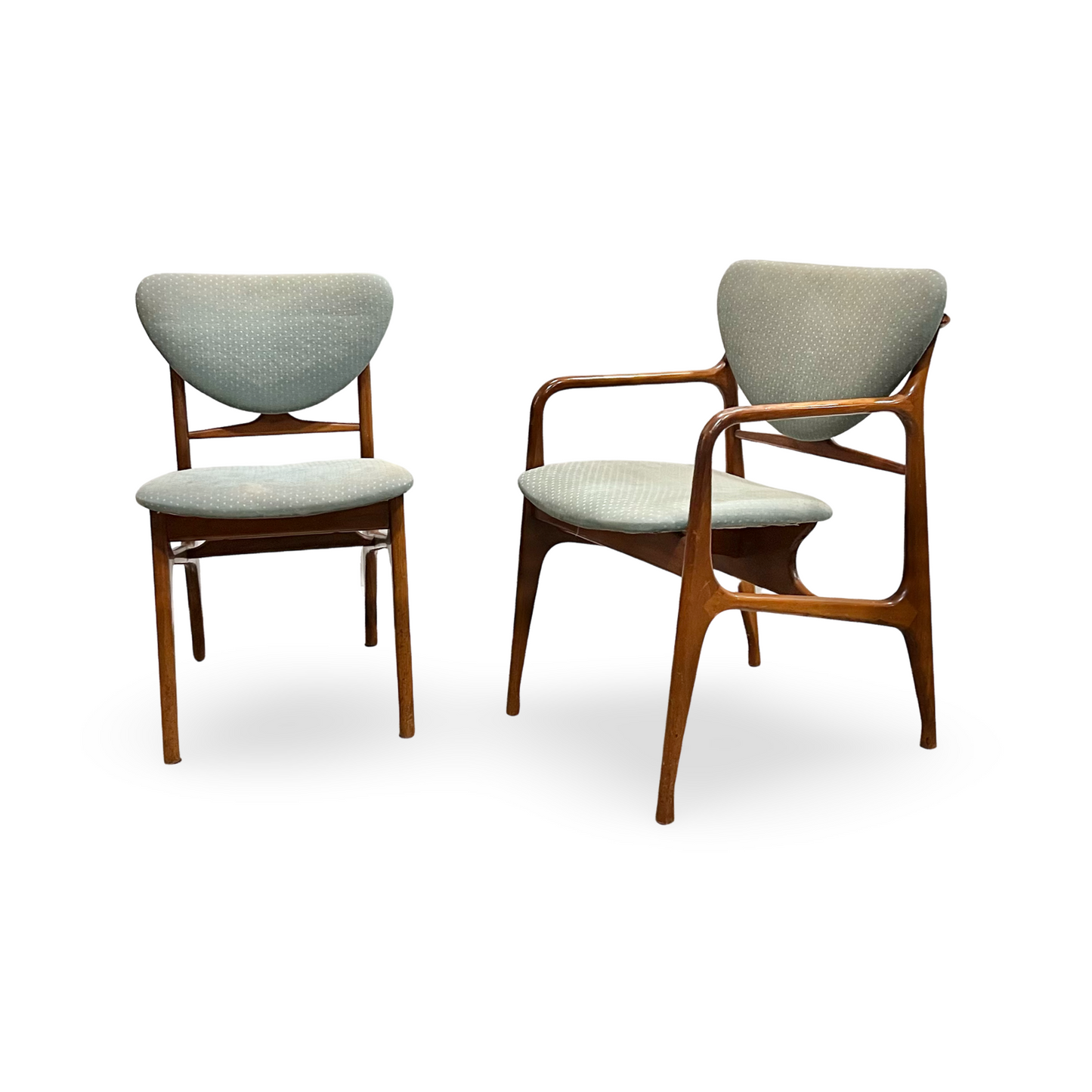 Specialty Woodcraft Vintage Danish Mid Century Modern Set of 6 Dining Chairs c. 1960s
