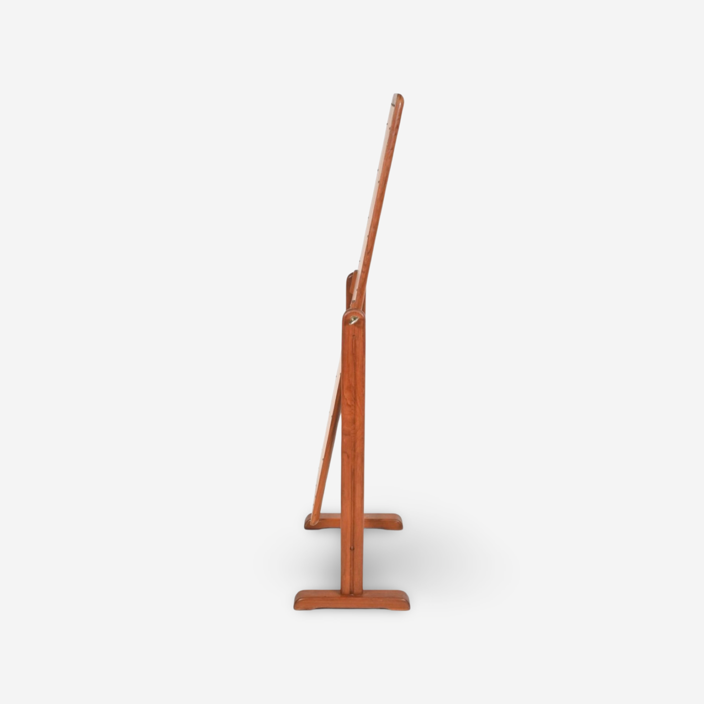 Danish Modern Vintage Teak Mid Century Cheval Standing Tilt Mirror