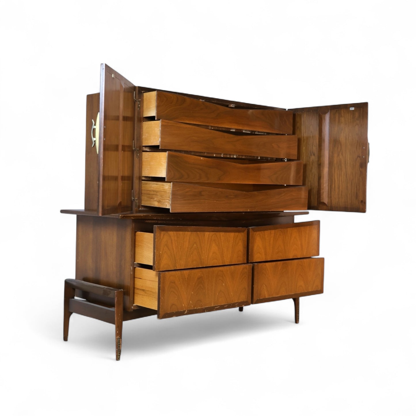 Helen Hobey Baker Vintage Mid Century Modern Highboy Dresser c. 1960s