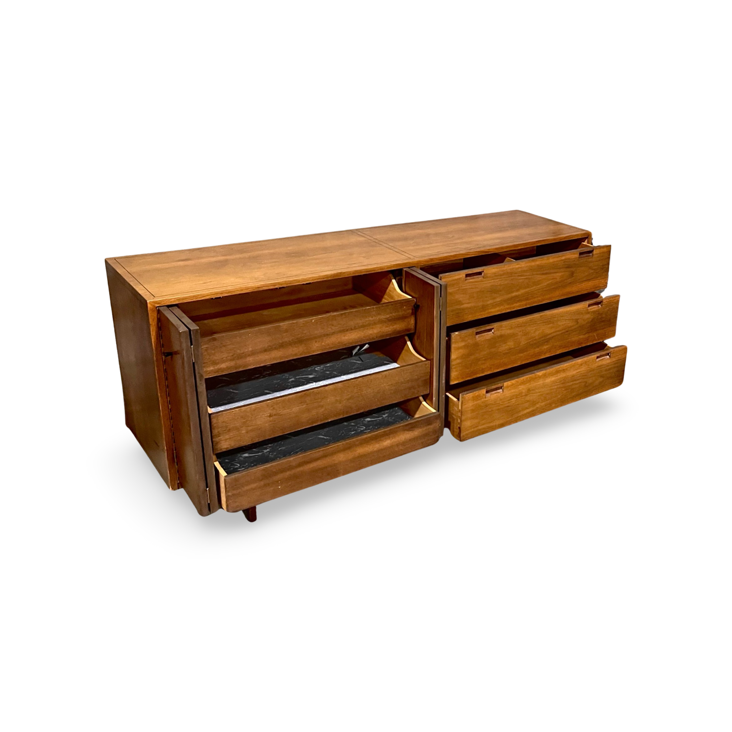 American of Martinsville Early Vintage Mid Century Modern Lowboy Dresser c. 1960s