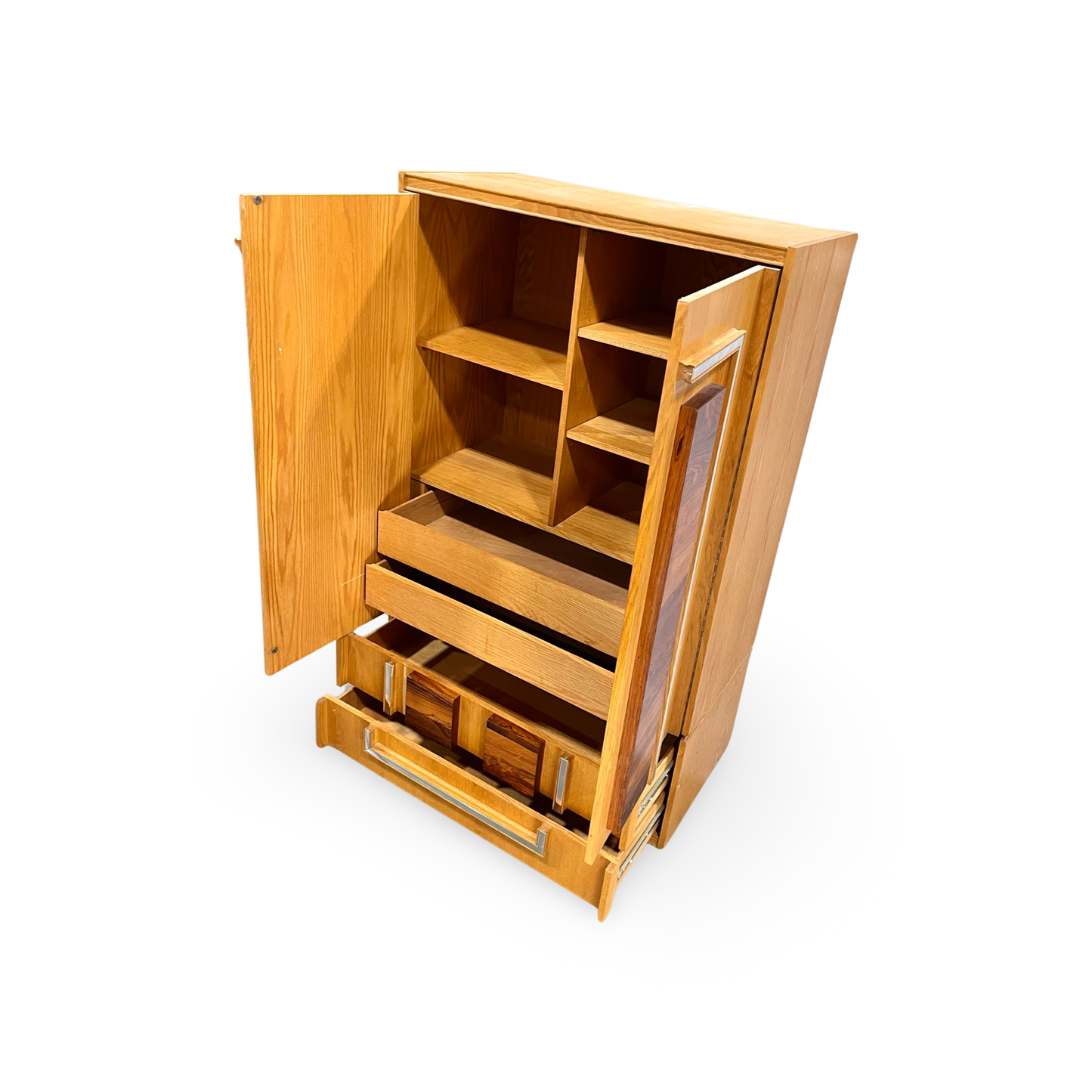 Tobago Furniture Brutalist Mid Century Modern Armoires c. 1970s
