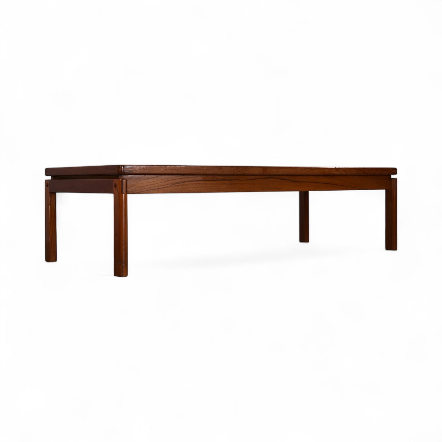 Kristiansen Thomassen Vintage Danish Mid Century Modern Teak and Smoke Glass Coffee Table