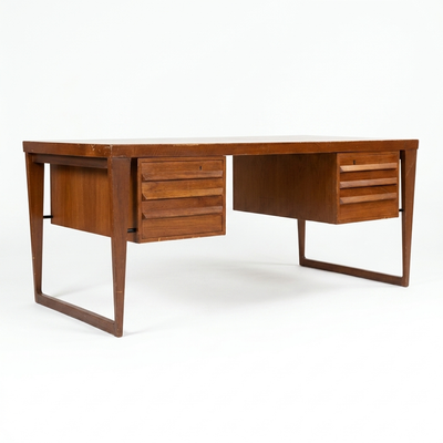 Kai Kristiansen Teak Desk Mid Century Modern Danish c. 1960s