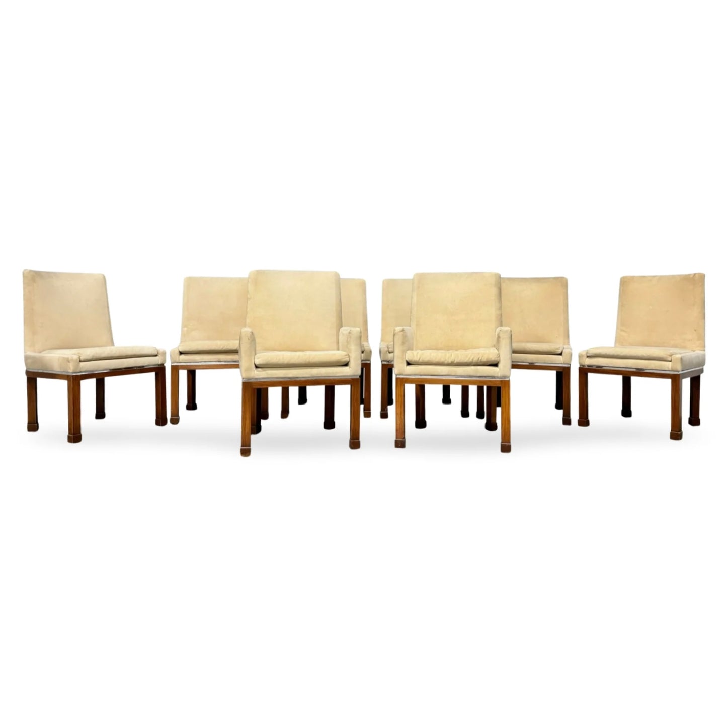 Vladimir Kagan Vintage Postmodern Handmade & Signed Dining Chairs, Set Of Eight c. 1970s