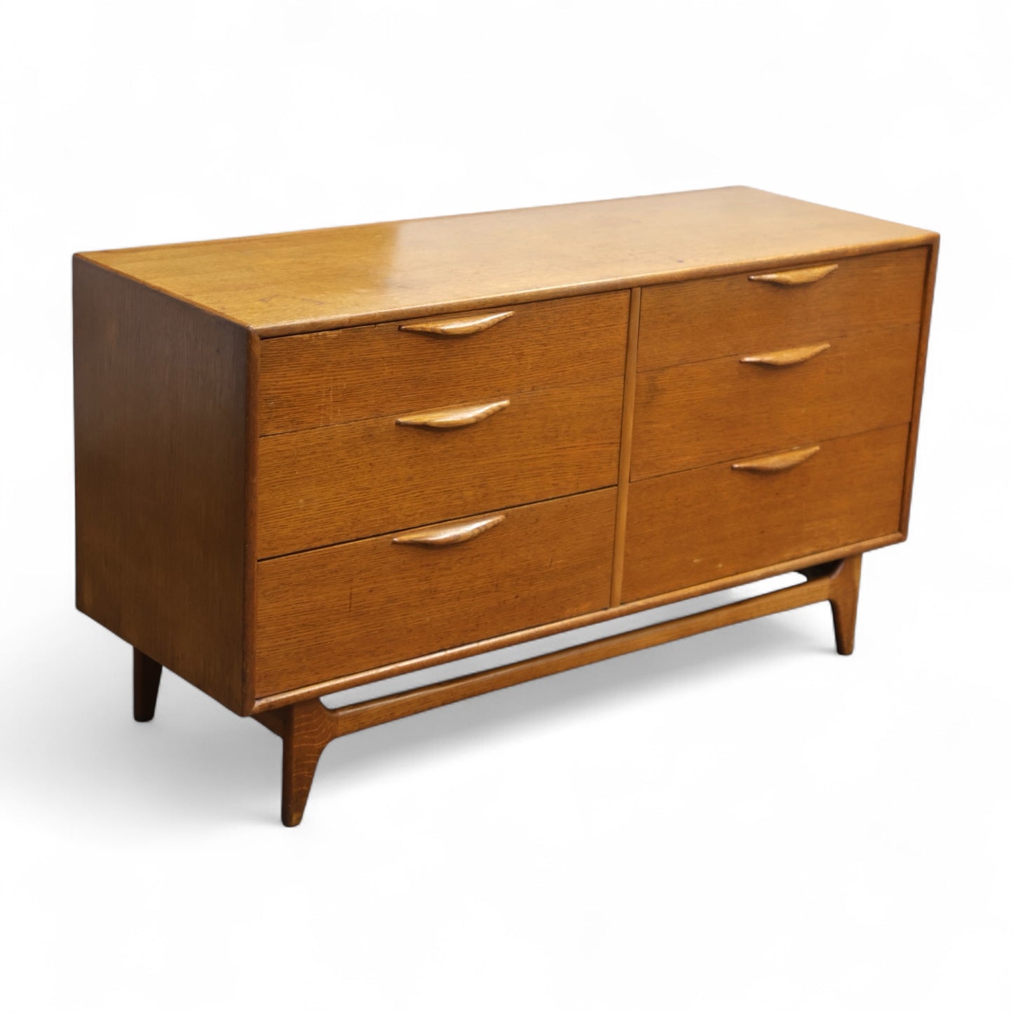 Lane Perception Vintage Mid Century Modern 6 Drawer Lowboy Dresser c. 1960s