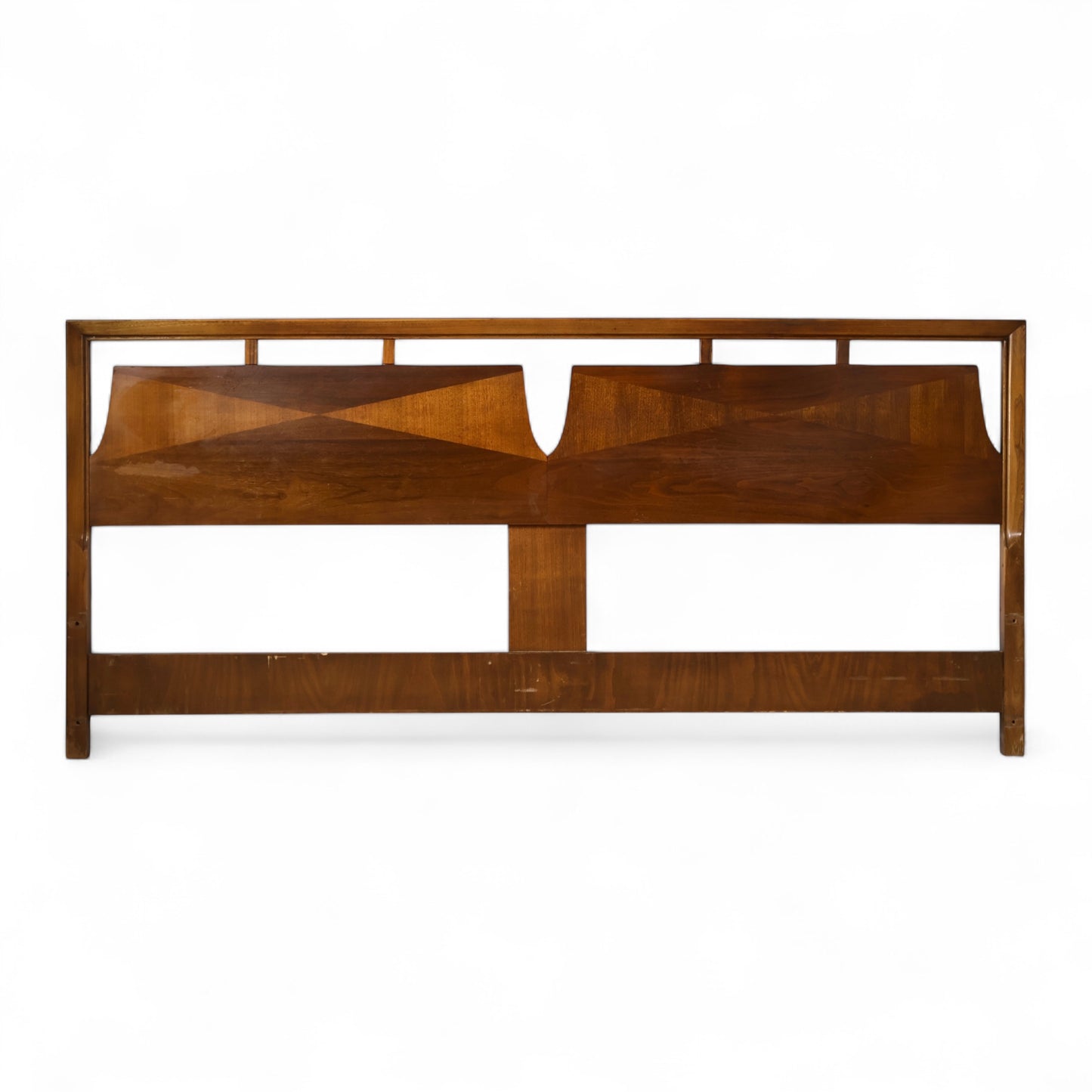 Basic Witz Vintage Mid Century Modern King Size Headboard c. 1960s