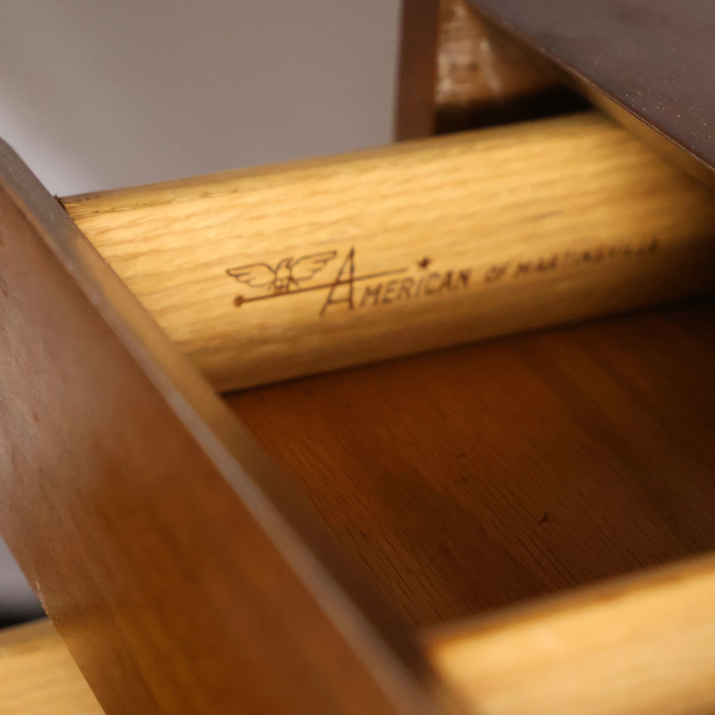 American of Martinsville Dania Collection Vintage Mid Century Modern Highboy Dresser c. 1960s