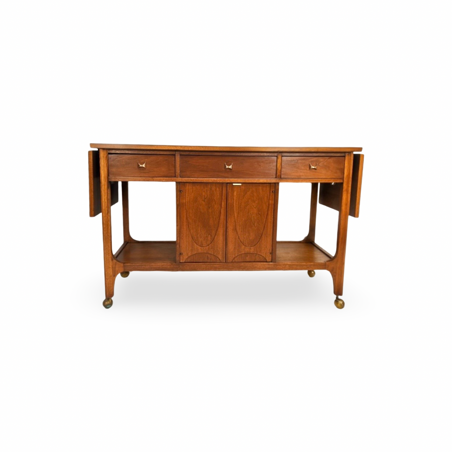 Broyhill Brasilia Vintage Mid Century Modern Bar Cart c. 1960s