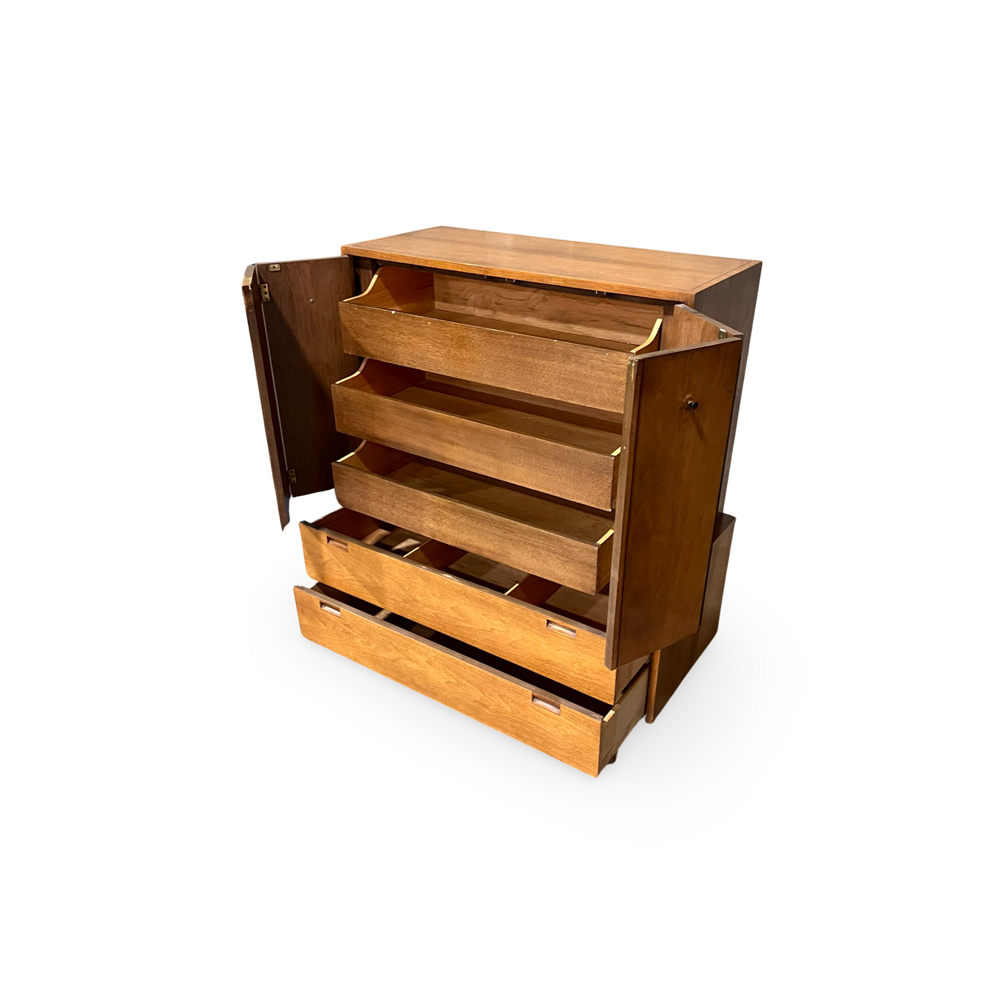 American of Martinsville Early Vintage Mid Century Modern Highboy Dresser c. 1960s