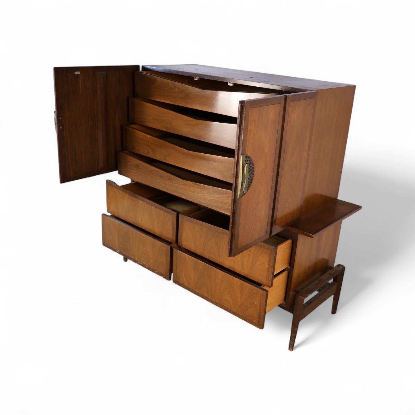 Helen Hobey Baker Vintage Mid Century Modern Highboy Dresser c. 1960s
