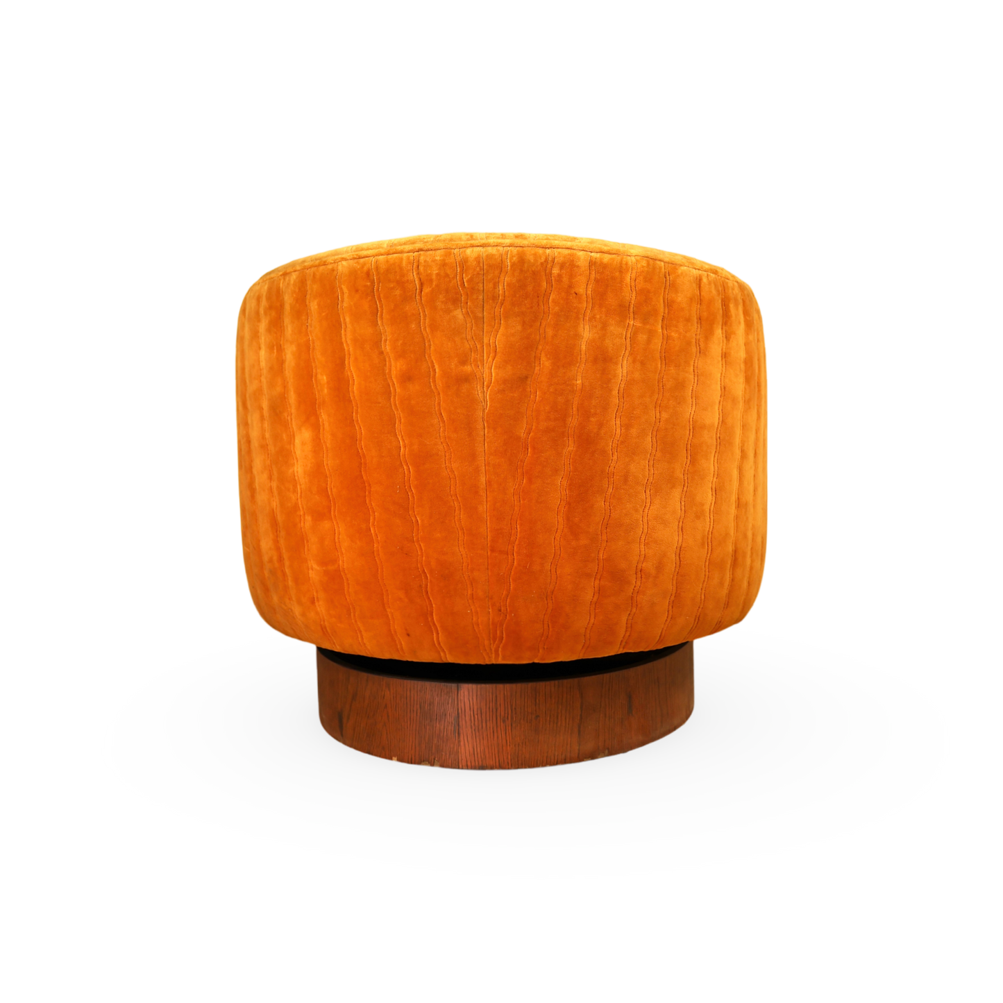 Milo Baughman for Thayer Coggin Vintage Mid Century Modern Swivel and Tilt Barrel Lounge Chair c. 1960s