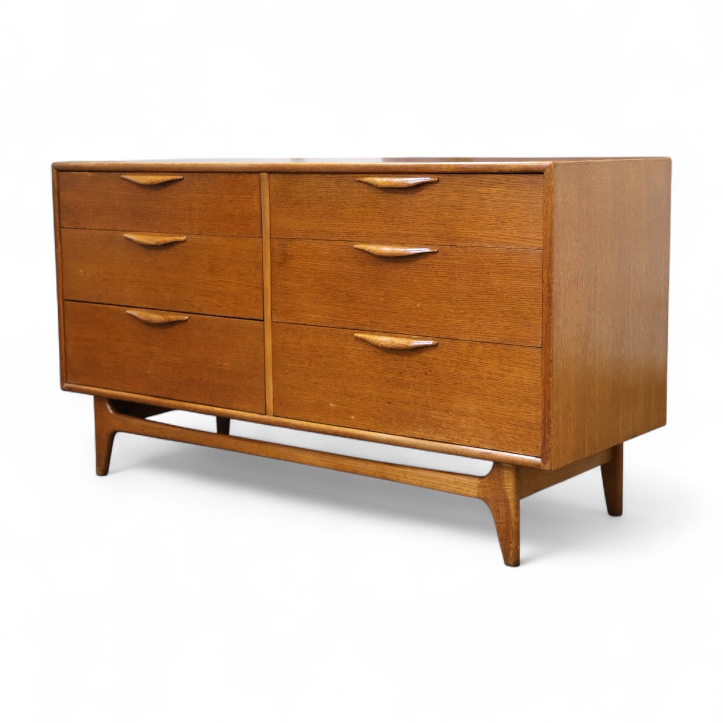 Lane Perception Vintage Mid Century Modern 6 Drawer Lowboy Dresser c. 1960s