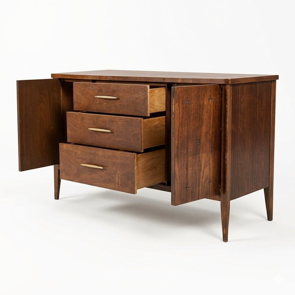 Broyhill Saga Vintage Mid Century Modern Credenza Buffet c. 1960s