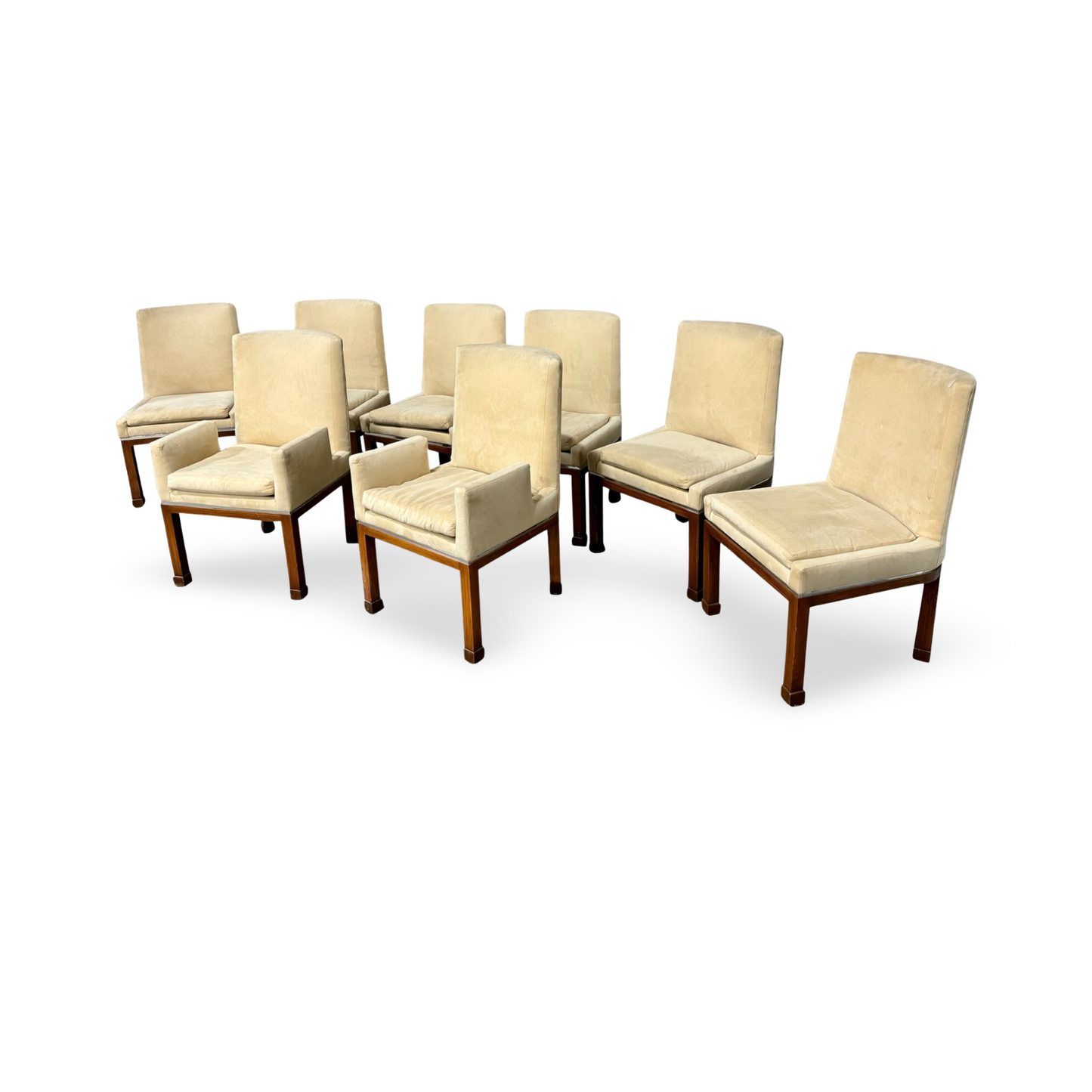 Vladimir Kagan Vintage Postmodern Handmade & Signed Dining Chairs, Set Of Eight c. 1970s