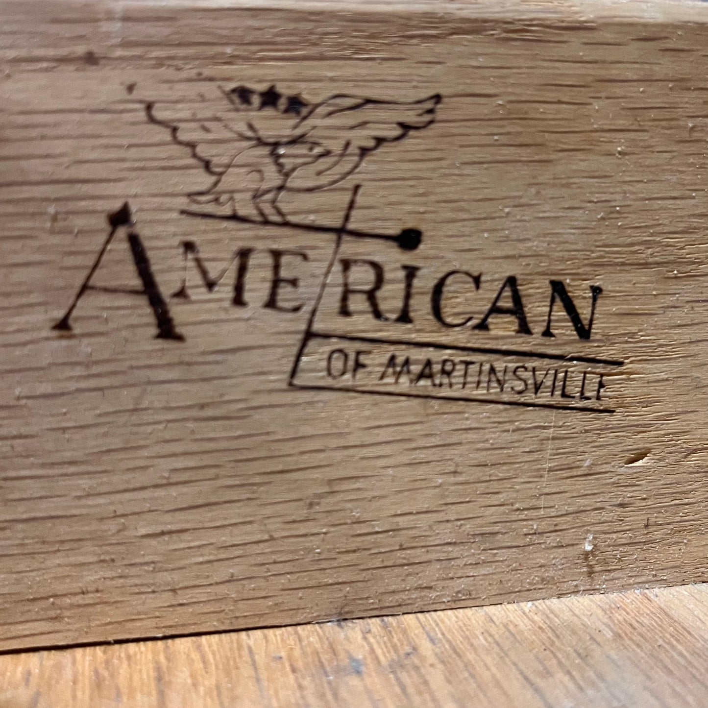American of Martinsville dresser with minimalist design and ample storage