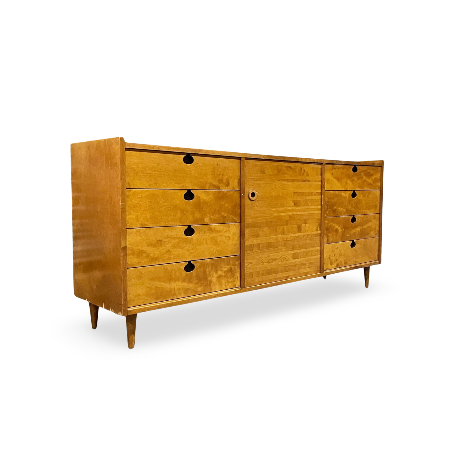 Edmond J. Spence Scandanivanian Vintage Mid Centry Modern 8 Drawer Dresser c. 1960s