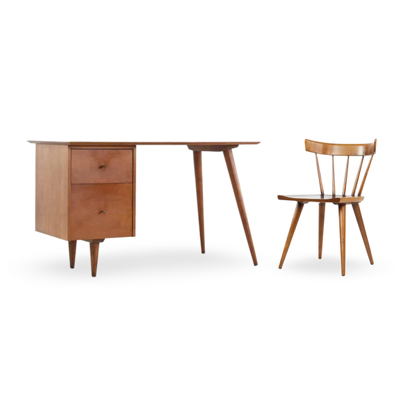 Paul Mccobb Planner Group Vintage Mid Century Modern Desk and Chair... — front view
