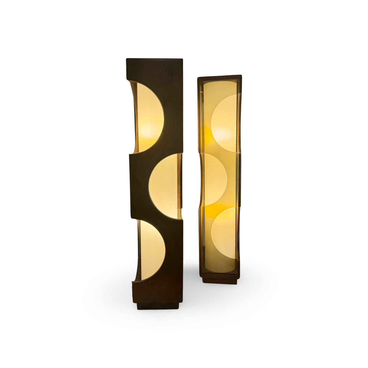Modeline Pair of XL Vintage Mid Century Modern Table Lamps c. 1970s