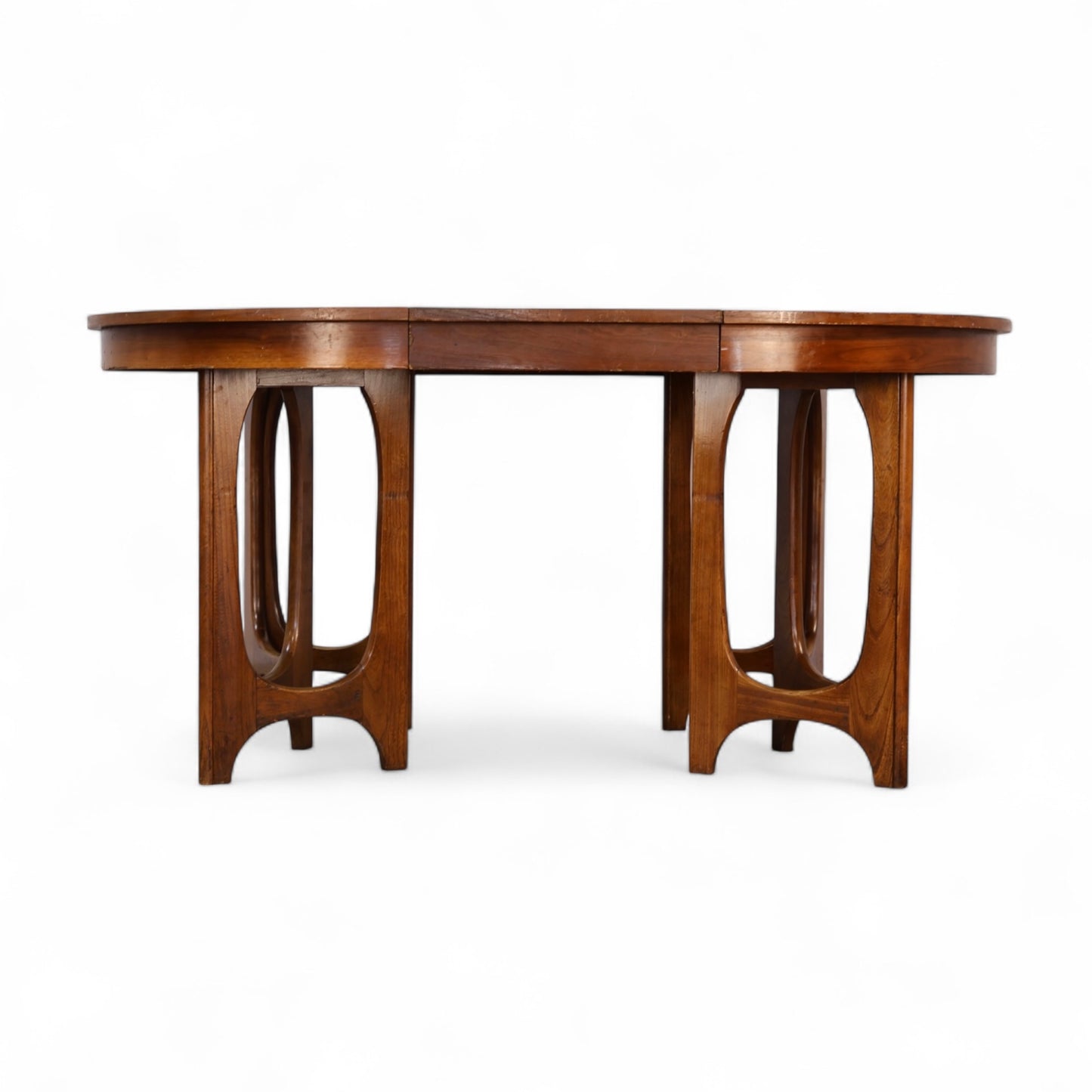 Broyhill Brasilia Vintage Mid Century Modern Sculpted Pedestal Dining Table c. 1960s