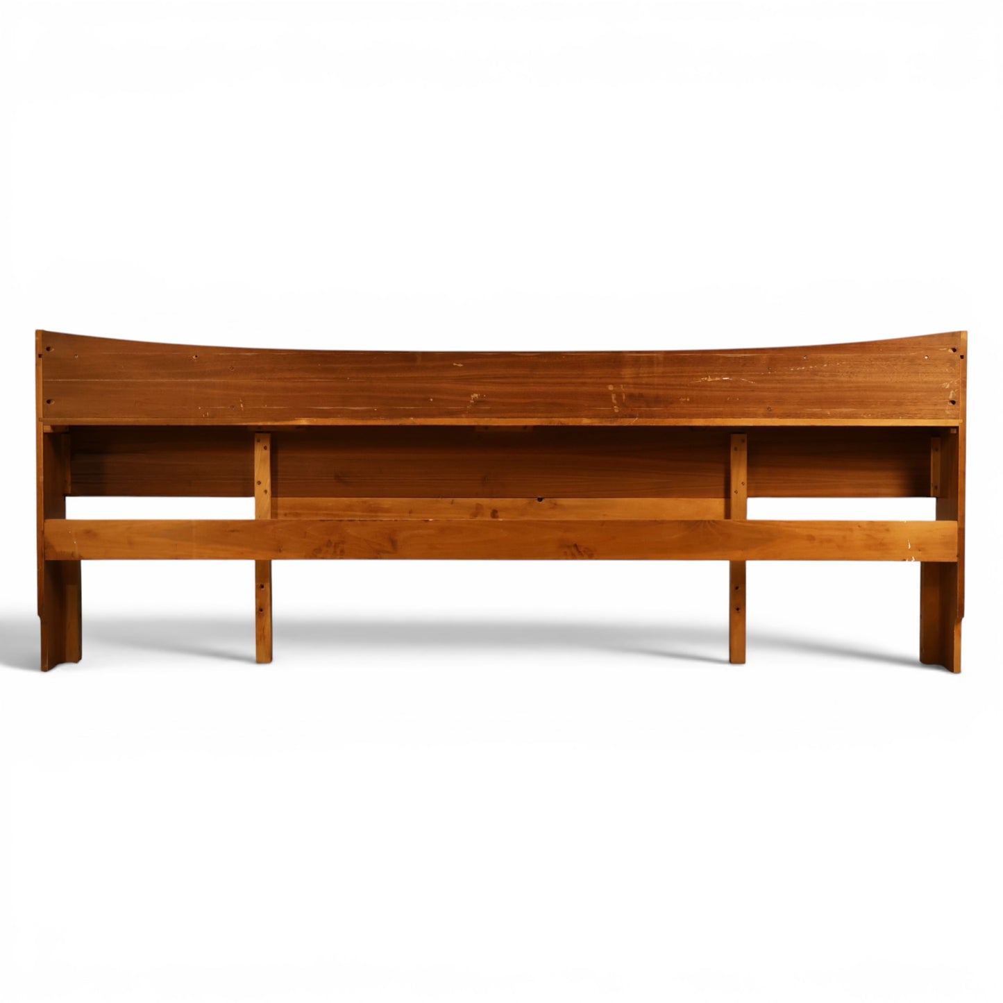 Young Manufacturing Vintage Mid Century Modern Book Case King/Queen Headboard c. 1960s