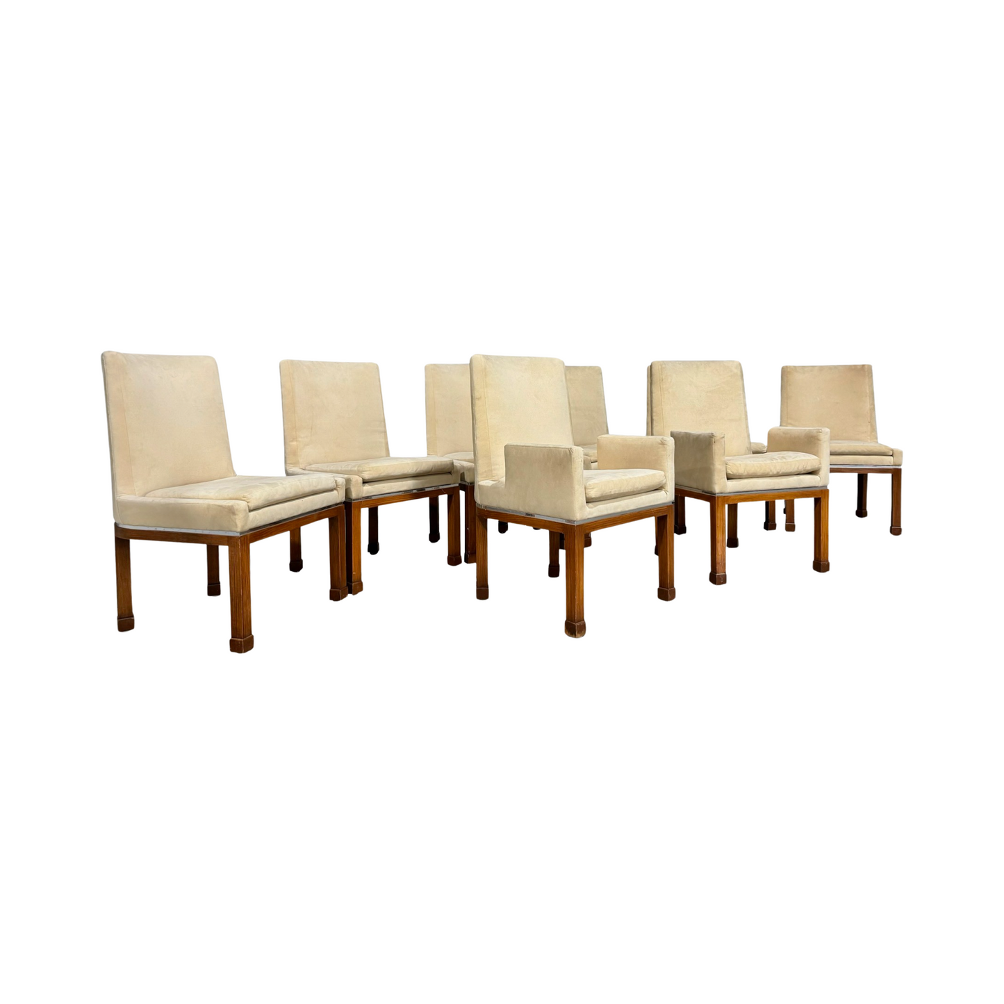 Vladimir Kagan Vintage Postmodern Handmade & Signed Dining Chairs, Set Of Eight c. 1970s